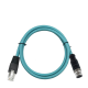 M12 8-pin A-Code Male to RJ45 Male High Flex Cat7 Industrial Ethernet Cable PVC Twisted Pair Cable