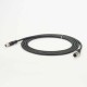 M12 8 Position X-Coded Male to Female Ethernet Panel Mount Cable 1M IP67