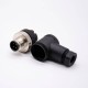 m12 90 Degree Connector right angle A Code 4 pin Male Screw-joint Unshielded