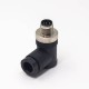 M12 A Coded Connector Right Angle 8 Pin Male Screw-Joint with Plastic Shell Unshiled Waterproof