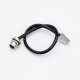 M12 cable 8 pin female A Code Receptacle to RJ45 Double ended cable 0.3M AWG24 Unshield