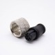 m12 Connector 3 Pin Straight Female Unshielded Overmolded Solder Cup