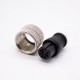 M12 Connector 4 Pin Straight Female Solder Cup Unshielded Injection Joint