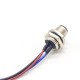 M12 Connector 4 Pin Wiring 0.2M A Coding Waterproof Straight Male Socket Back Mount