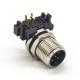 M12 Connector 5 Pin Male Panel Receptacle Right Angle Socket PCB Mount