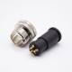 M12 Connector 5 pin Male Straight Overmolded Solder Cup Unshielded A code