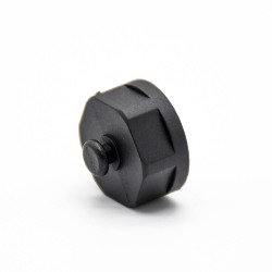 M12 Connector Dust Cover Male Black Plastic