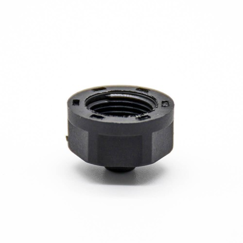 M12 Connector Dust Cover Male Black Plastic