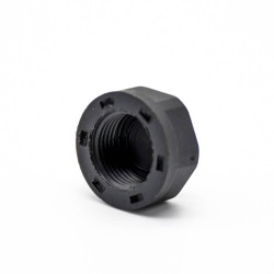 M12 Connector Dust Cover Male Black Plastic