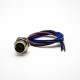 M12 Female Connector With Cable 0.2M A Coded Back Mount Wiring Waterproof 3Pin Straight Socket