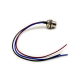 M12 Female Connector With Cable 0.2M A Coded Back Mount Wiring Waterproof 3Pin Straight Socket