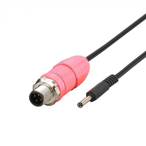 M12 Male 4 Pin To DC Male 5.5Mm Power Cable 1M