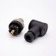 M12 Male Connector 5p right angle Screw-joint Unshielded A code