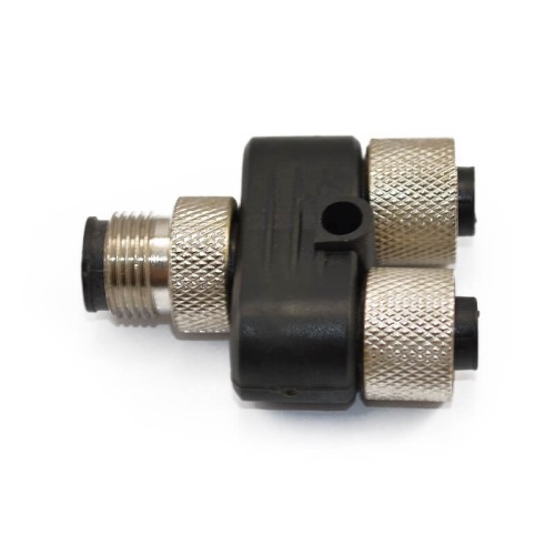 M12 Y Adapter 4Pin A Code Male To Female Straight Waterproof Connector