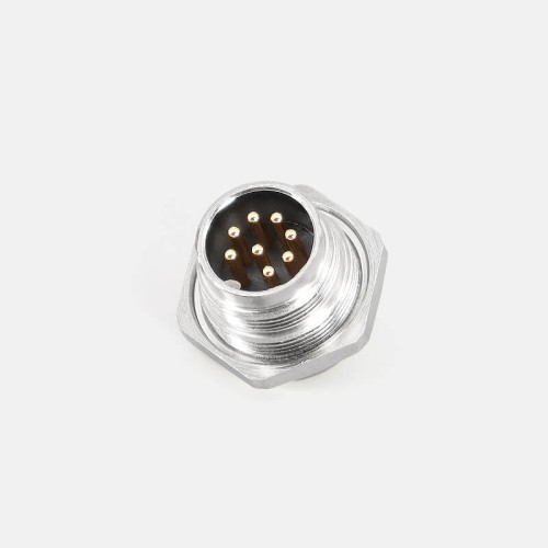 J09 Series 8pin Waterproof Metal Electrical female Plug and male socket M16 Circular Connector