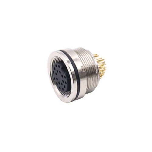 M16 Connector 19 Pin Female Back Mount Socket Shield