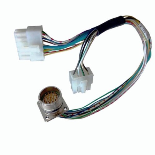 M23 19Pin Cables To  Connector M23 Waterproof Male plug Front Panel Mount Socket With 75CM 20AWG Wire