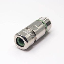 M23 Connector 17 Pin Zinc Alloy Shell Female Straight Waterproof Solder Shield