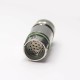 M23 Connector 17 Pin Zinc Alloy Shell Female Straight Waterproof Solder Shield