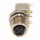 10pcs M8 3Pin PCB Right Angle Connector Circular Female Panel Mount Waterproof Socket