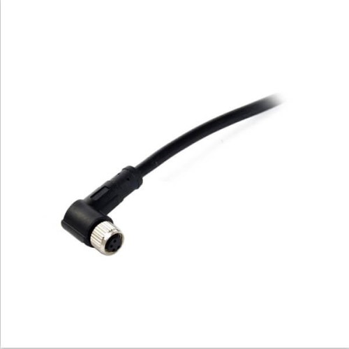 10pcs M8 4pin Cable Plug Waterproof IP67 A Coding 4 Pins Female Plug With 1M 24AWG Shield Cable