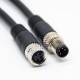 10pcs M8 Cable Waterproof Non-Shield Straight Molding 4 Pins Female Plug To Male Plug With 1M 24AWG Wire