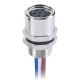 10pcs M8 Socket Socket Circular Wateproof A Coding Back Mount 6 Pin Female Solder Socket With 1M 26AWG Wire