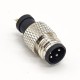 Connector M8 4pin Straight lnjection Molding Male Solder Cup Unshielded