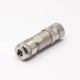 Female Connector M8 4 Pin Straight Aviation Plug Screw-Joint Metal Shielded