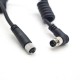 M8 4 pin straight A code female connector pvc pur jacket spiral cable