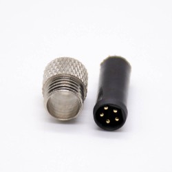 M8 5pin Connector Straight Male molding Solder Cup Unshielded B code