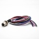 M8 6Pin Solder Cable Straight Female Socket Back Mount Wiring 0.2M Waterproof Aviation Connector