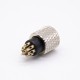 m8 8pin Connector Female Straight Solder Cup Overmolded Unshielded A code