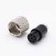 m8 8pin Connector Female Straight Solder Cup Overmolded Unshielded A code