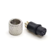 m8 8pin Connector Female Straight Solder Cup Overmolded Unshielded A code