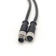 M8 Cable Waterproof Straight Molding 4 Pins Female Plug To Male Plug With 1M 24AWG Wire