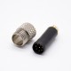 m8 Connector Male 8 pin Male Straight Overmolded Solder Cup Unshielded A code