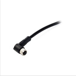 Right Angle M8 Connector 4Pin Cable Plug Waterproof IP67 Female Plug With 1M 24AWG PUR Cable