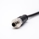 M9 Male 4pin Straight Overmolded Cable Single Ended Cable 1M