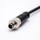 M9 Male 4pin Straight Overmolded Cable Single Ended Cable 1M