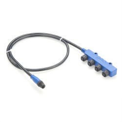 Nmea2000 4-Way Splitter Micro-C Cable Length 1 Meter 4 Female To Male