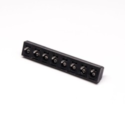 8 pin Terminal Block Straight Through Hole PCB Mount Black