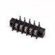 Barrier Strip Terminal Block 5pin Right Angled Black 2 holes PCB Mount