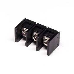 Barrier Style Terminal Blocks Black 3pin Straight PCB Mount