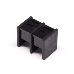 Barrier Terminal Block 2 Position PCB Mount Straight Black