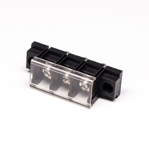 Barrier Terminal Block 3d Model 3pin Stright Through Hole Terminal block