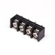 Barrier Terminal Block Single row 4pin Black Straight PCB Mount