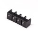 Barrier Terminal Block Single row 4pin Black Straight PCB Mount