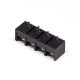 Barrier Terminal Block Single row 4pin Black Straight PCB Mount