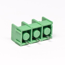 Barrier Terminal Blocks 3pin Green Straight PCB Mount Connector